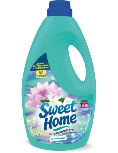 Sweet Home Detersivo Liquido Per Bucato 40 Lavaggi 2 Litri - Ocean Paradise